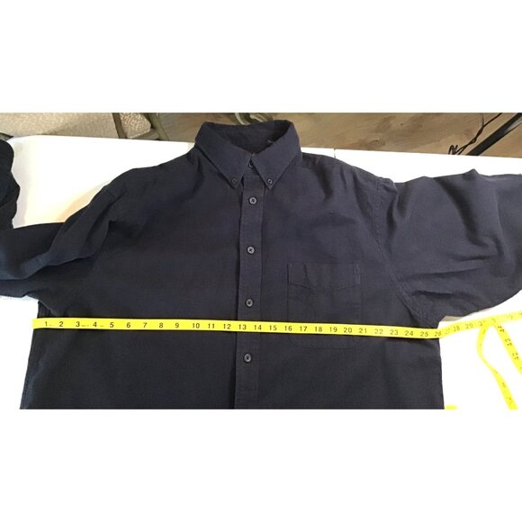 ROUNDTREE & YORKE CASUALS- MENS BLUE 100% COTTON BUTTON DOWN -SIZE X-LARGE - Picture 5 of 7